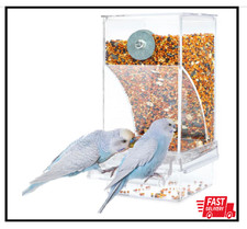 Bird Parrot Feeders, No Mess Automatic Cage Feeder Dispenser Food Container, Au
