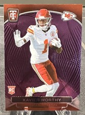 2024 Totally Certified Xavier Worthy Red Mirror Rookie RC #175 Chiefs