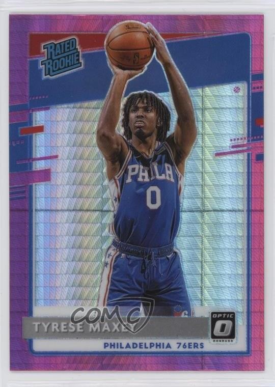 2020-21 Panini Donruss Optic Rated Hyper Pink Prizm Tyrese Maxey Rookie RC 1k9t