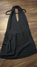 MUMU BLACK WOMEN'S SATIN DRESS SIZE XL