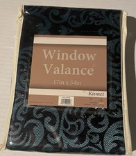 WINDOW VALENCE KISMET SHAM QUEEN GREEN/BLACK KSMVAL MIDNIGHT 6614923