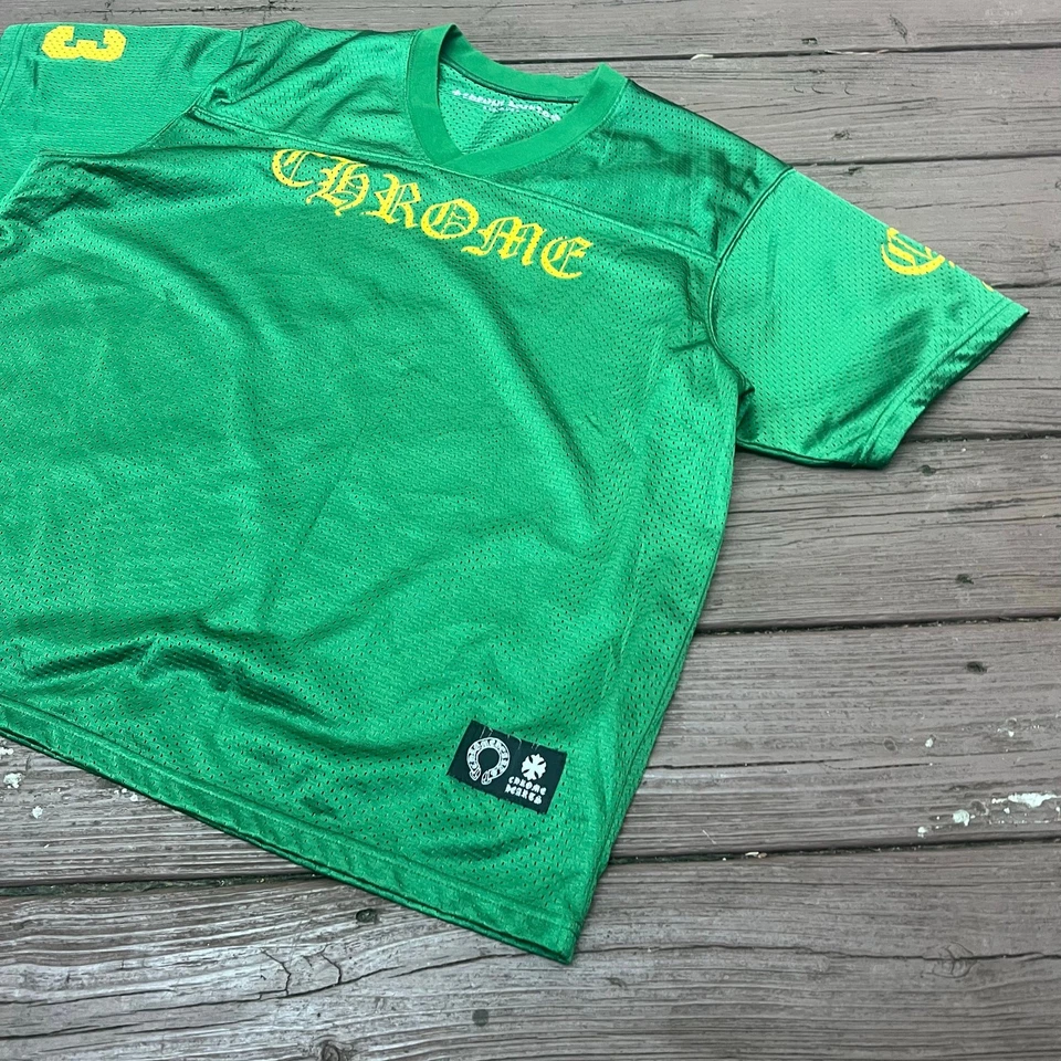 Хром стиль джерси черный французский готический streetwear размер средний зеленый L большого размера - Изображение 2 из 4