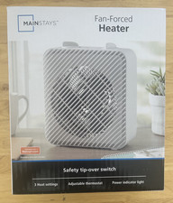 MAINSTAYS 1008W 3-Heat Settings Eletric Fan-F...