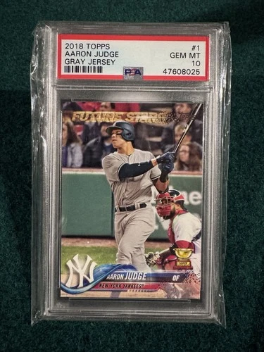 Aaron Judge PSA 10 2018 Topps #1 GEM MT Gold Rookie Cup New York Yankees