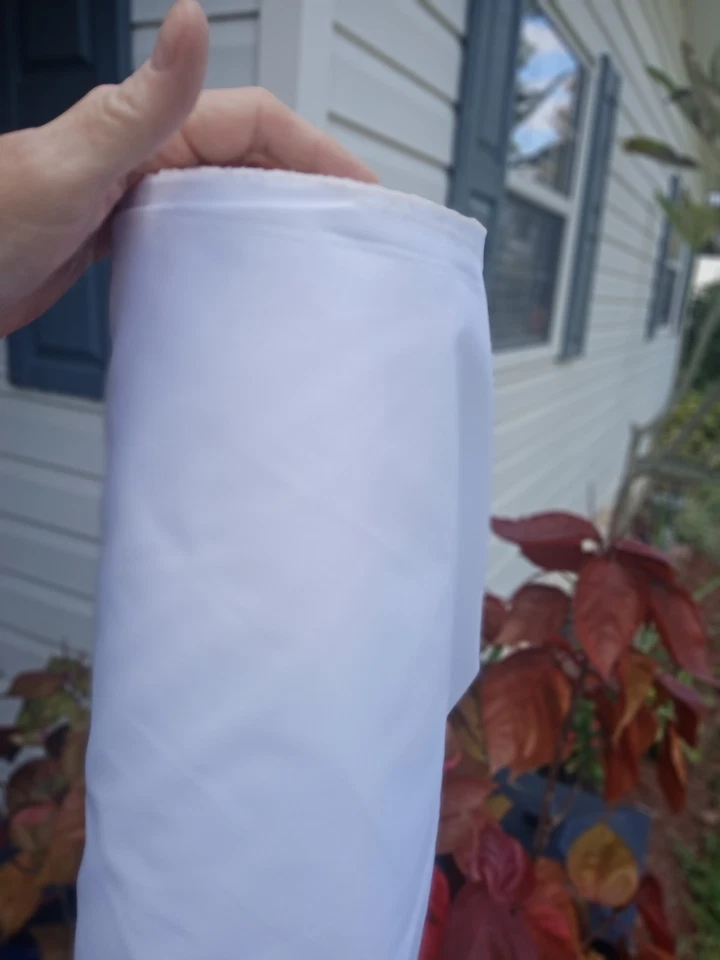 Spechler Vogel White Poly Cotton Fabric-Brand New-Free Shipping - Image 3 of 3