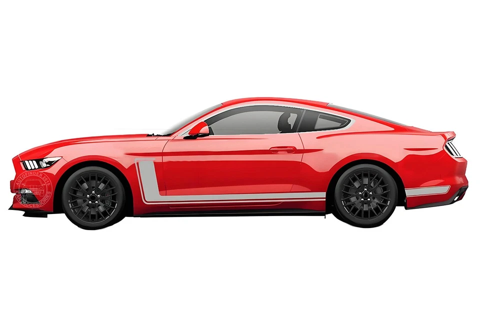Graphics Side Stripe Decal Sticker for Ford Mustang Coupe GT Shelby GT500 GT350 - Изображение 3 из 4
