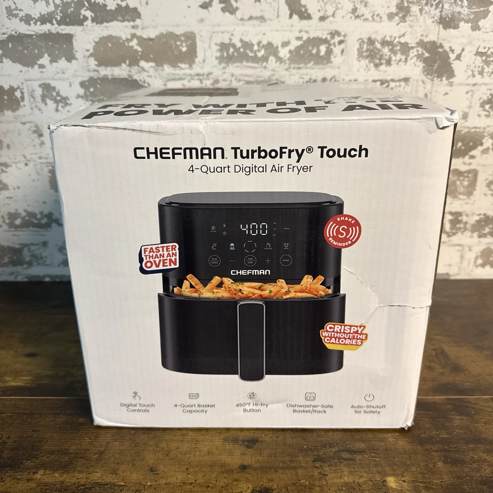 NEW - Chefman TurboFry Touch 4 Qt Digital Air Fryer