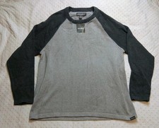 Eddie Bauer Sweater Mens 2 Tone XL Gray Crew Neck Pullover Casual NWT