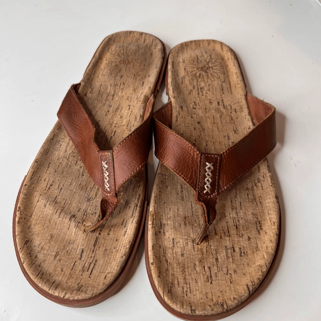 UGG Brown Flip Flops for Men for sale | eBay display picture 2