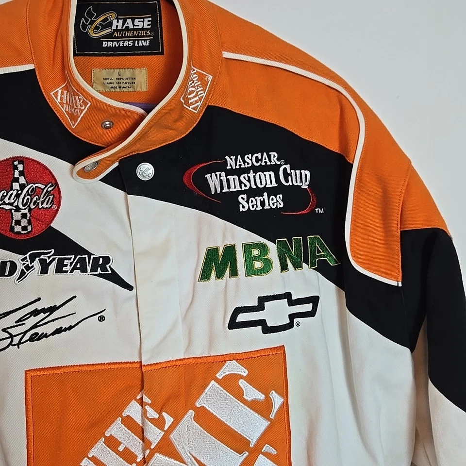 Chaqueta De Colección Tony Stewart Chase Authentics The Home Depot Nascar Racing Pit Hombres L Foto 3 de 4