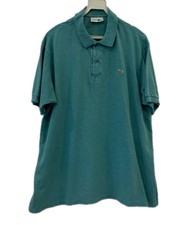 VTG Chemise Lacoste Made France Polo Shirt Men's XL Teal Blue Heathered 80s 90