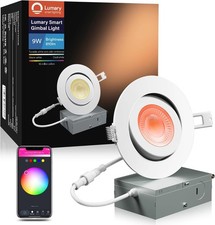 4 Inch Gimbal Recessed Lighting, 9W 810Lm ETL-Listed Eyeball Soffit Light, 40...