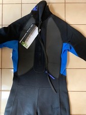 US Divers Adult Full Body Wetsuit Black and Blue Size Medium 3:2 mm Neoprene NEW