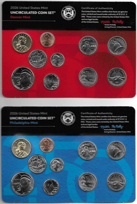 2026 UNITED STATES MINT UNCIRCULATED COIN SET WITH 1776 2026 PENNY UNOPENED
