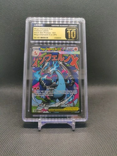 2025 POKEMON #023 MEGA CHARIZARD X EX CGC 10 PRISTINE