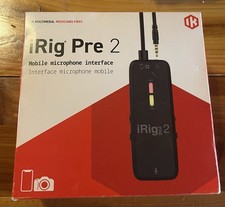 New iRig Pre 2 Microphone Interface Connect XLR Mic to Smartphone  Cameras