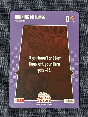 Bo Jackson Battle Arena ‘Running On Fumes’ Play Card SSP #PL-15
