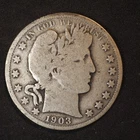 1903 **P** BARBER SILVER HALF DOLLAR ***NICE COIN!***  FREE SHIPPING! C1918