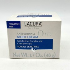 Lacura Q10 Anti-Wrinkle Night Cream 1.7 oz Fragrance Free Retinol Face Care