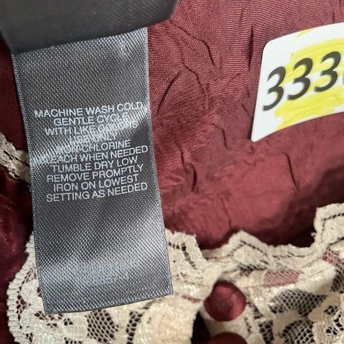 VTG Bisou Bisou Intimates Mini Slip Dress Women Size XL Lace Chemise Coquette Fa - Image 4 of 4