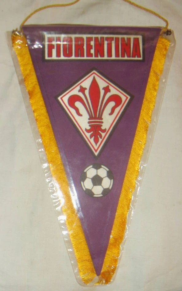 Fanion Vintage Fiorentina – Petit Format En Tissu – Fabrication Française