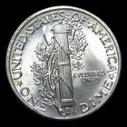1941 Mercury Dime Silver ---- Gem BU+ FB Condition Stunning ---- #PP836