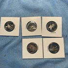 PROOF FIVE 2001 Silver Quarters NICE!
