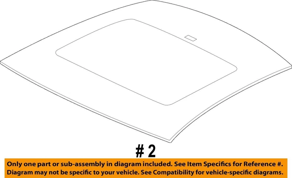 2015-2024 JAGUAR F-TYPE SUNROOF GLASS PANORAMIC ROOF ASSEMBLY *STRUCTURE CUT* - Imagem 4 de 4
