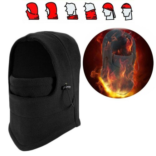 Ski Face Mask Winter Thermal Women Men Balaclava Neck Warmer Hood Hat Cap Fleece - Picture 13 of 22