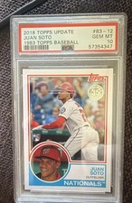 2018 Topps Update Series - 1983 Topps Design Juan Soto #83-12 (RC) PSA 10