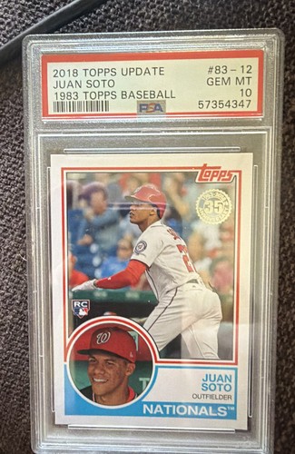2018 Topps Update Series - 1983 Topps Design Juan Soto #83-12 (RC) PSA 10