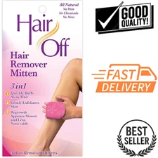Hair Off Hair Remover Mitten - All-natural, Painless & Chemical Free 