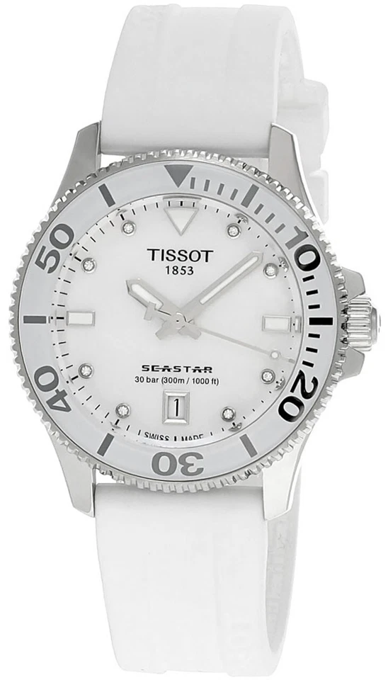 Reloj unisex TISSOT Seastar 1000 36 mm esfera fregona SS T120.210.17.116.00