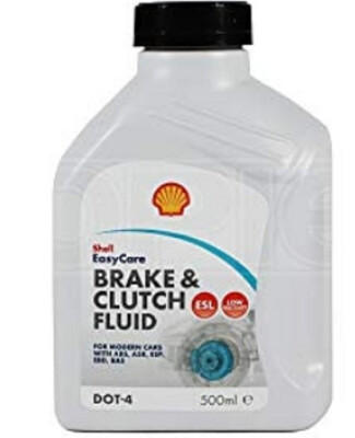 Shell DOT 4 ESL Brake Fluid 500ml AT59H Low Viscosity ABS ESP Clutch