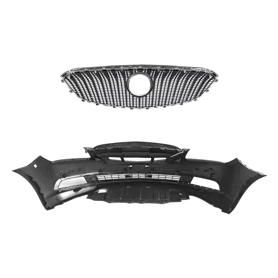 Fit for 2014 2015 2016 Buick LaCrosse New Black Complete Front Bumper Set Foto 4 de 4