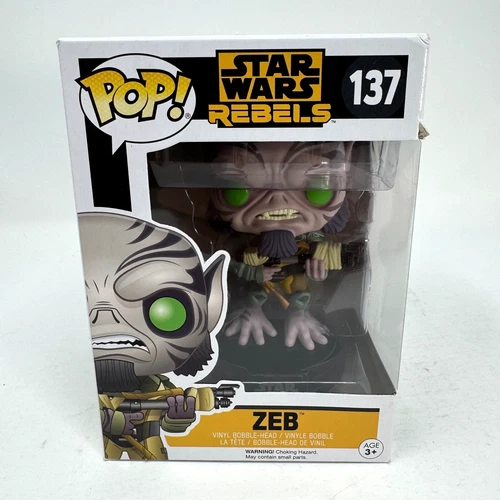 Funko Pop! Star Wars Rebels #137 Zeb Garazeb Orrelios Vaulted 2016 See Photos!
