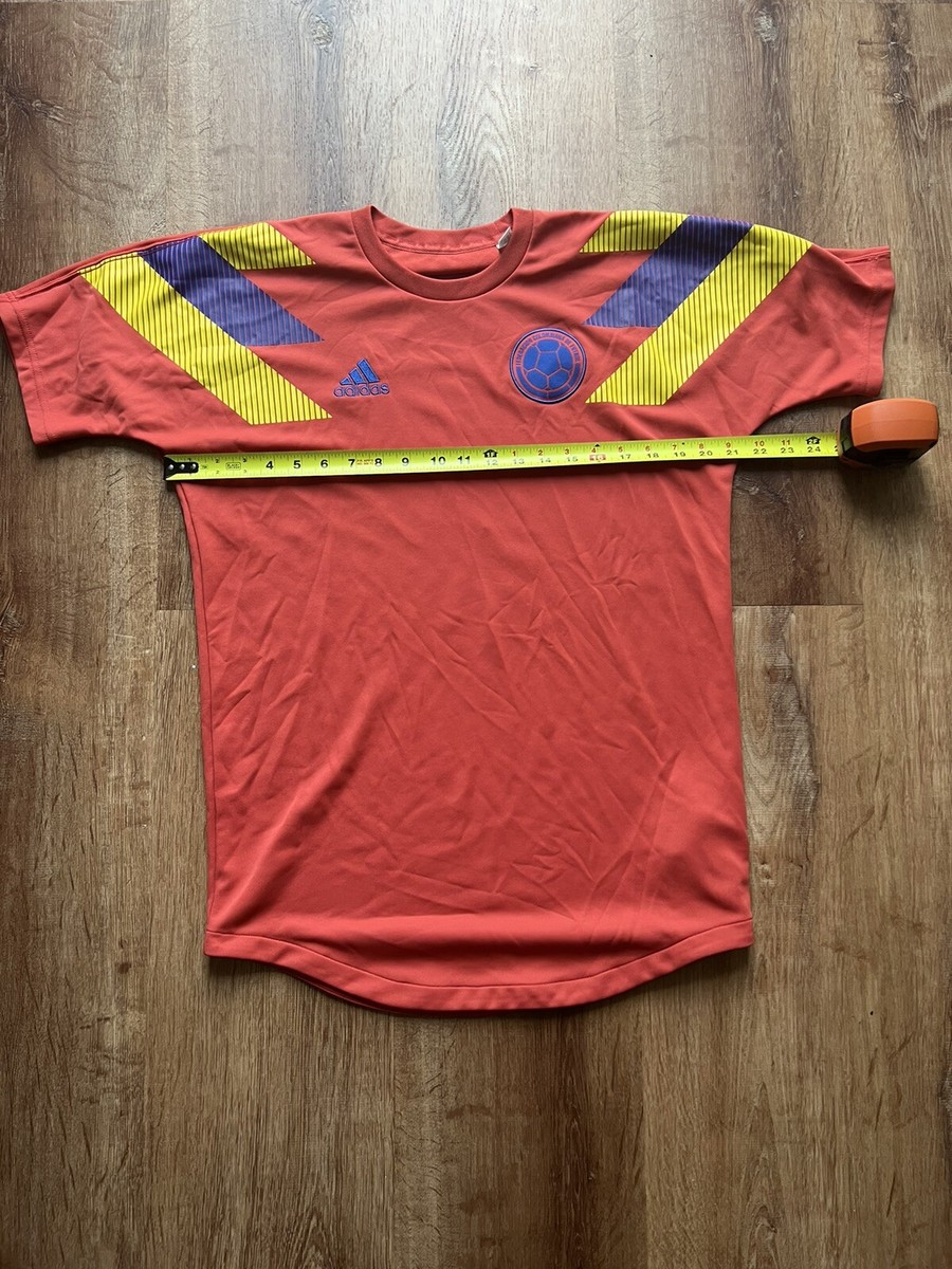 Adidas Orange Special Edition Colombia 2018 World Cup Jersey Size