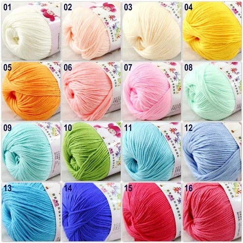 1Ball x50g Soft Multi-Color Cashmere Silk Wool Hand knitwear knitting Baby Yarn - Picture 5 of 70