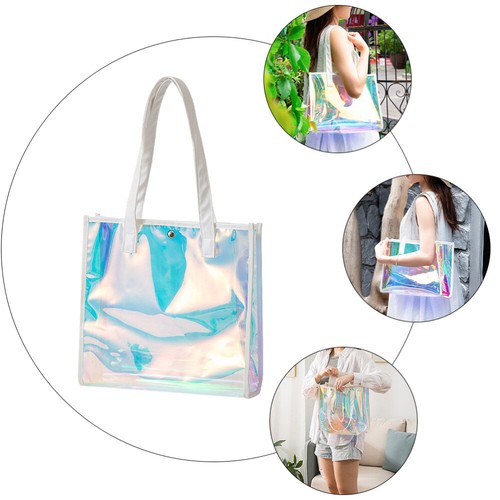 Women Tote Bag Underarm Handbag Women' S Tote Handbags Holographic Purse - Picture 5 of 12