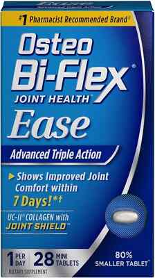 SM Osteo BiFlex Ease Advanced Triple Action Dietary Supplement 28ct (3 Pack)