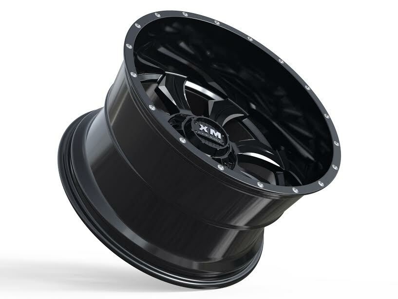 28X14 Xtreme Mudder XM 323 Wheels Black Rims Lifted 6lug Tahoe