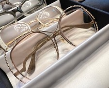 Vintage Gold Twisted Rim Eyeglasses - MOD 203, Size 55/20, Prescription Lenses
