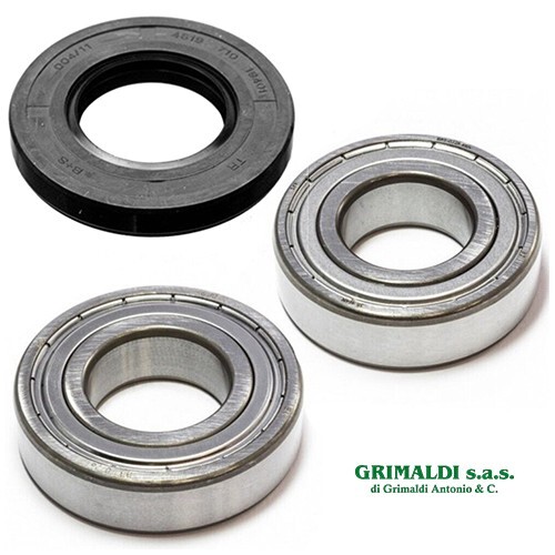 KIT CUSCINETTI E PARAOLIO CESTELLO LAVATRICE LG 4036ER2003A + 6205ZZ + 6206ZZ