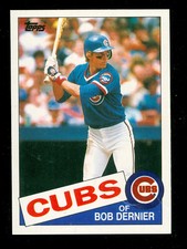 1985 TOPPS MINI #589 RAREST BOB DERNIER 4 VGEX TAN PROOF  5 MADE EXTREMELY RARE