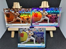 Brandon Lowe 2019 Topps Chrome Pink Refractor RC & Sepia Refractor RC & Base RC