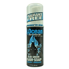 H2 Ocean Blue Green Foam Soap Fragrance Free 1.7 Fluid Ounce Exp. 2019
