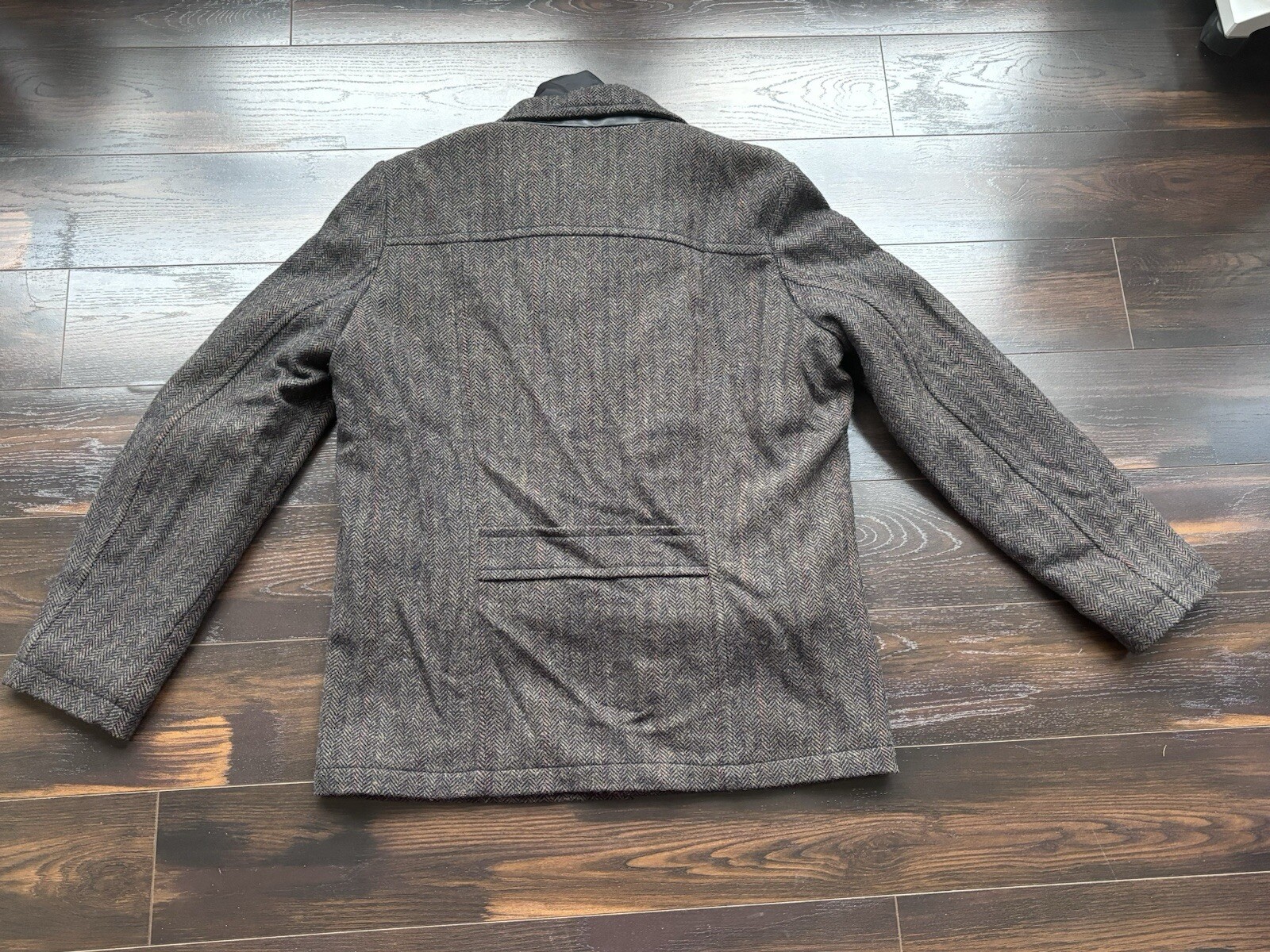 Pendleton $425 Herringbone Coat Removable Wool In… - image 14