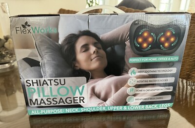 FlexWorks Shiatsu Pillow Neck And Back Massager