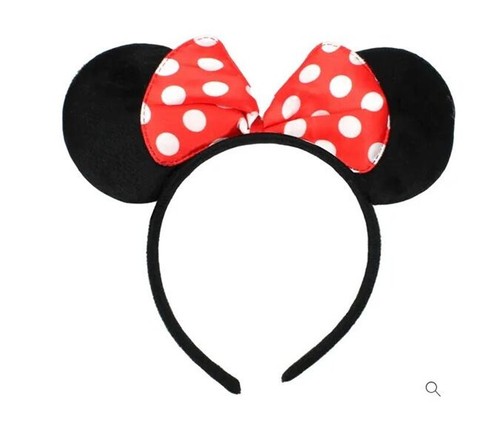 Minnie Mouse Red Polka Dot Stocking & Headband Costume Kit - Picture 3 of 6