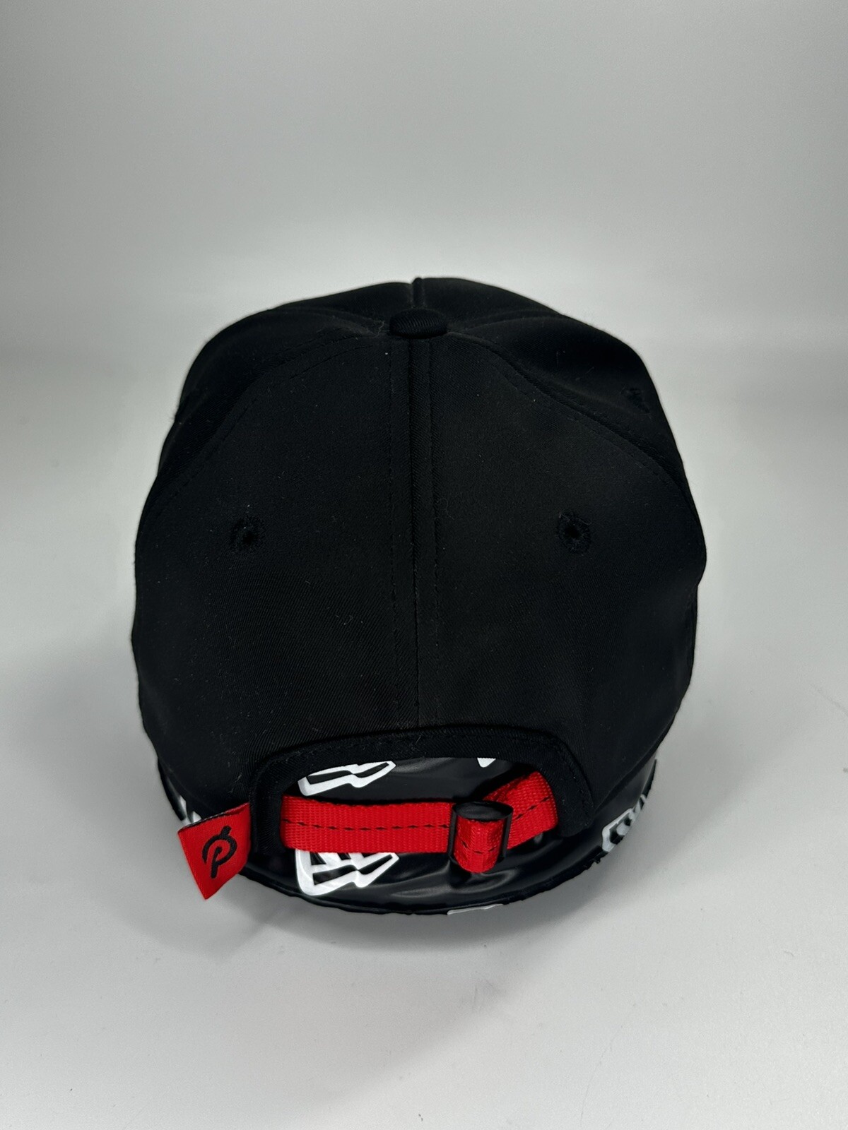 Peloton Hat Baseball Cap Solid Black Embossed Wor… - image 4